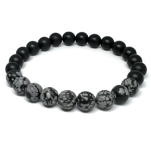 Minerální náramek obsidián, onyx - OSOBNÍ PROBUZENÍ